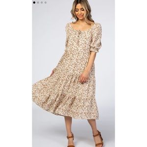 NWT PinkBlush Floral Midi Dress